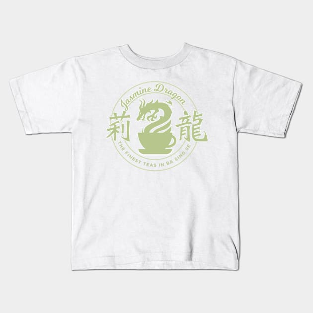 Jasmine Dragon Tea Shop Kids T-Shirt by spacesmuggler